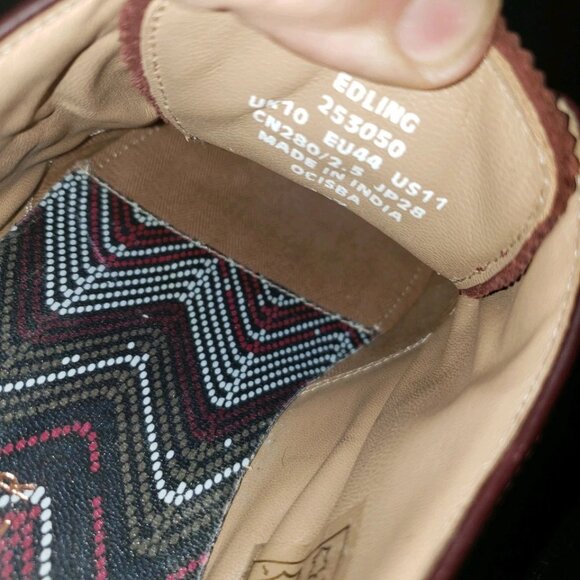 Men Ted Baker London Edling Wingtip Dress Up Shoes Leather Burgundy mens size 11 - Picture 7 of 7